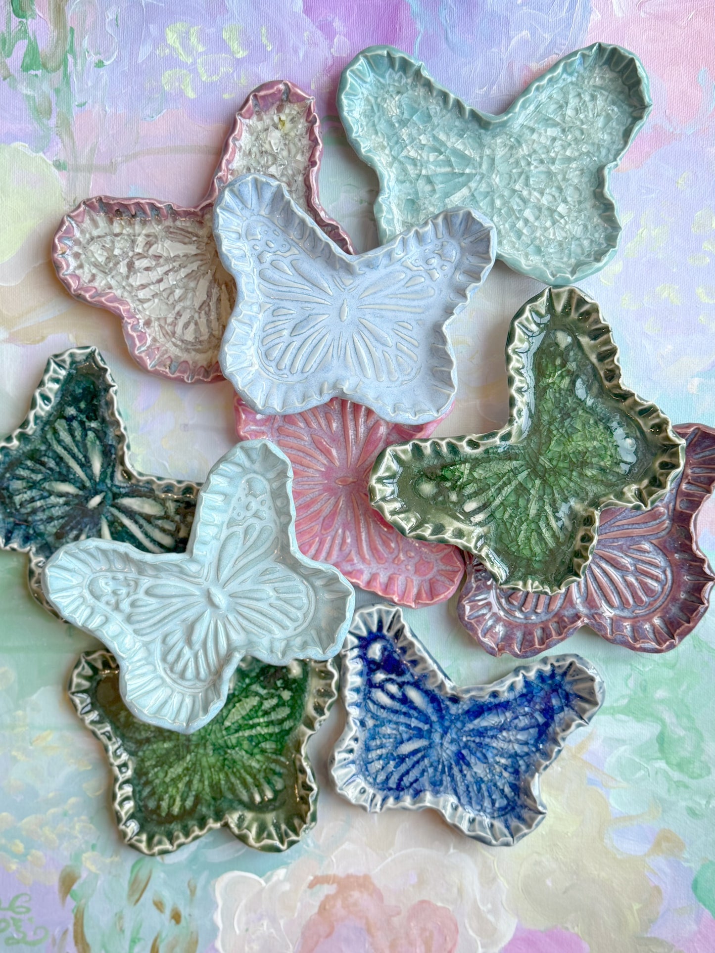 Assorted Butterfly Trinket Dishes