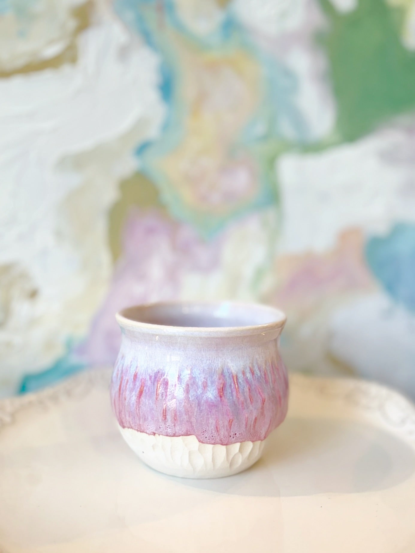 Raspberry Textured Planter