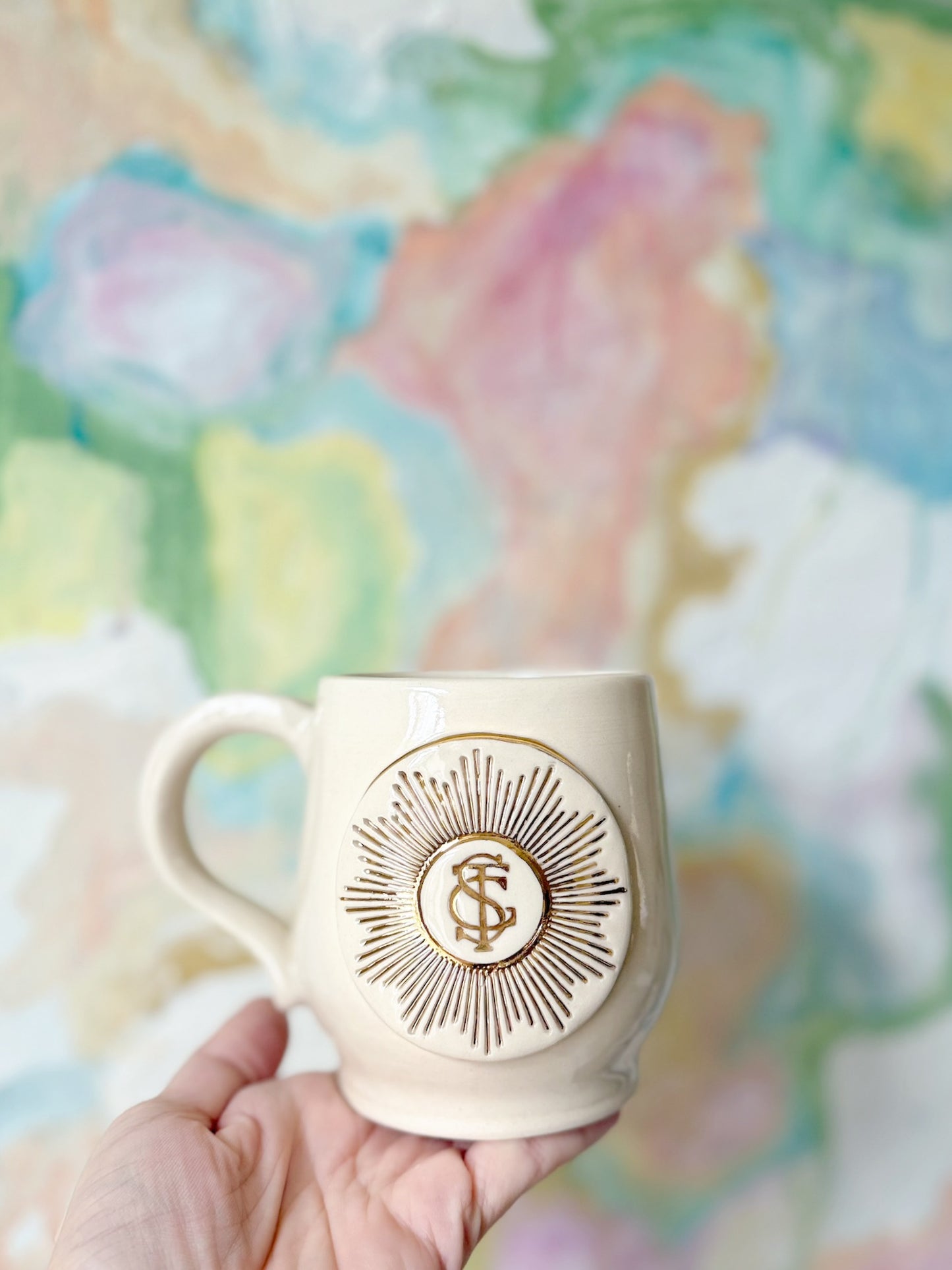 Custom Order-Logo Mug with Gold Luster