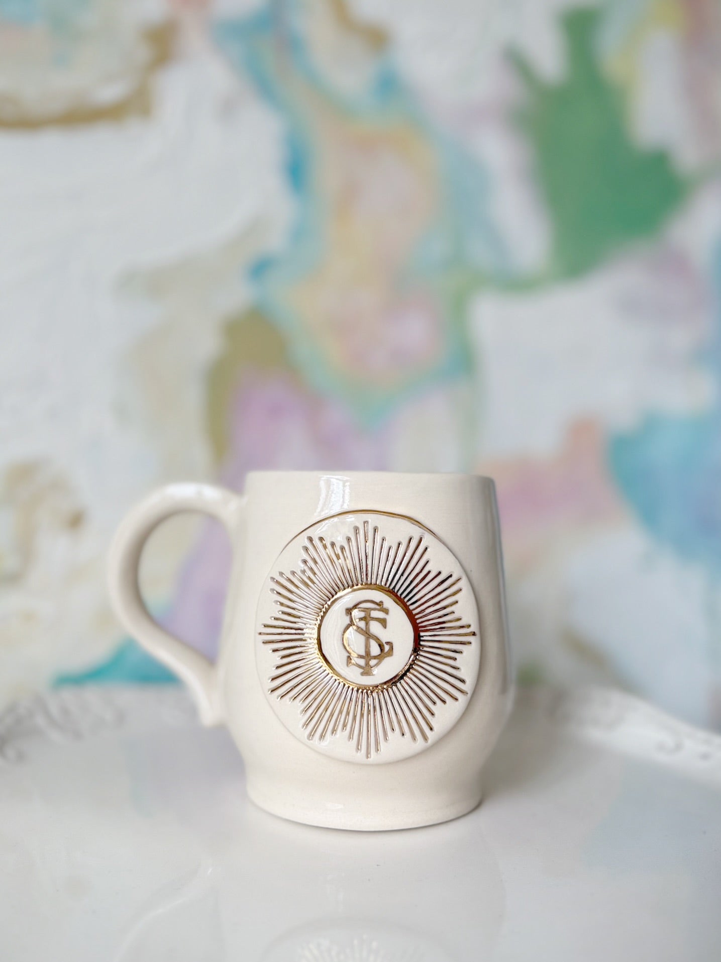 Custom Order-Logo Mug with Gold Luster
