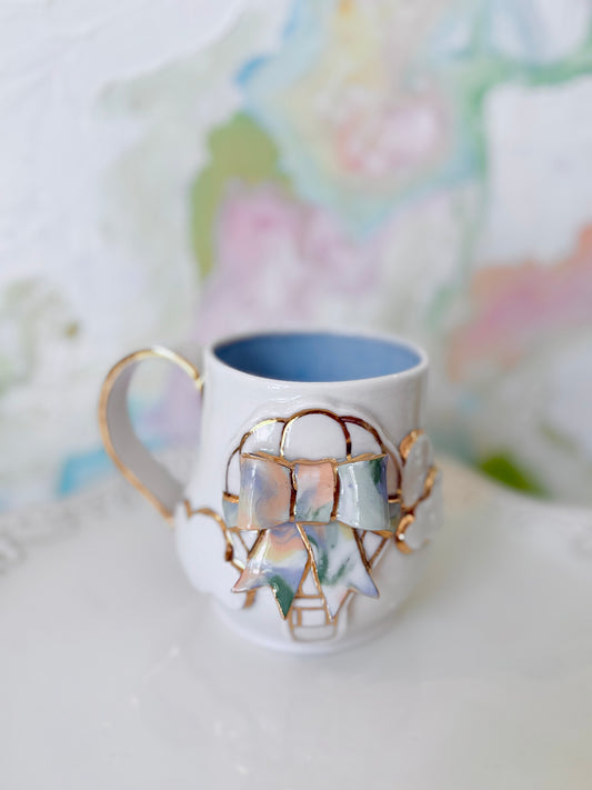 Up & Away Hot Air Balloon III Mug with 22k Gold Luster