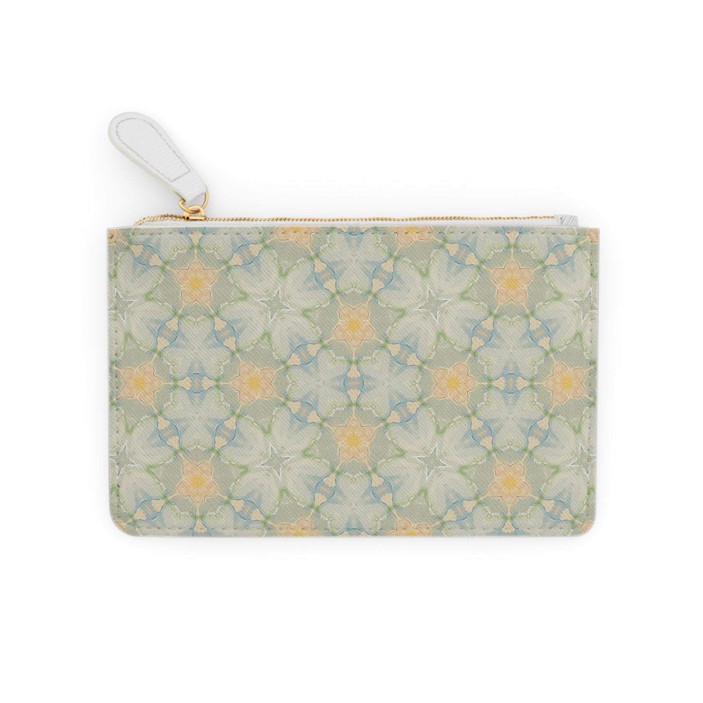 Aubergine Rd-Mini Clutch Green Floral