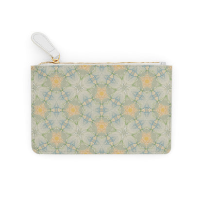 Aubergine Rd-Mini Clutch Green Floral