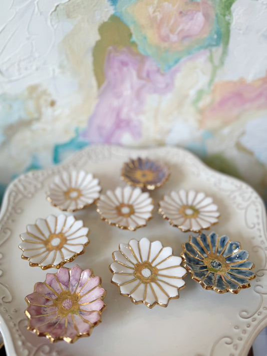 Assorted Floral Trinket Dishes