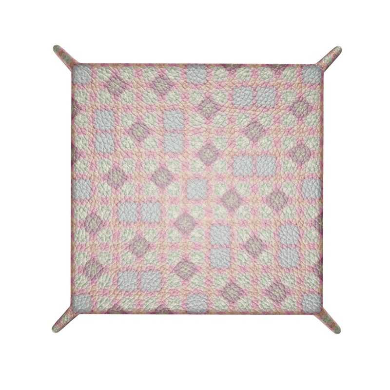 Aubergine Road Leather Trinket Tray-Medium