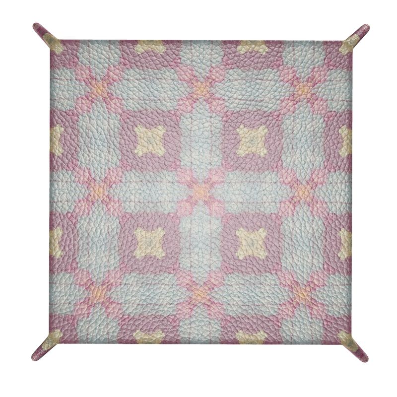 Aubergine Road Leather Trinket Tray-Large