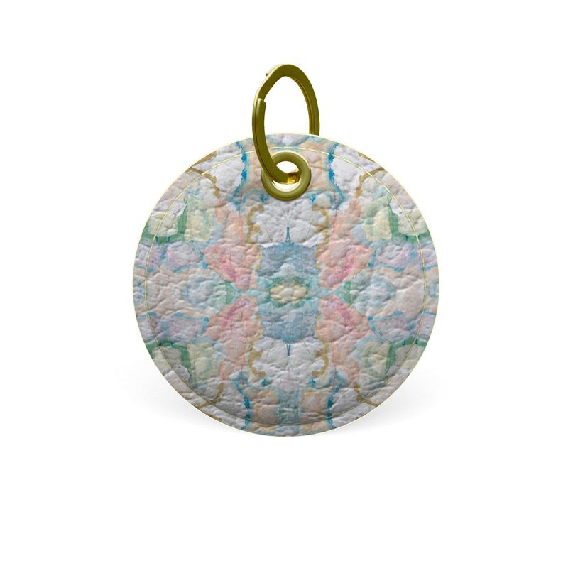 Brighter Days Leather Key Chain-Round