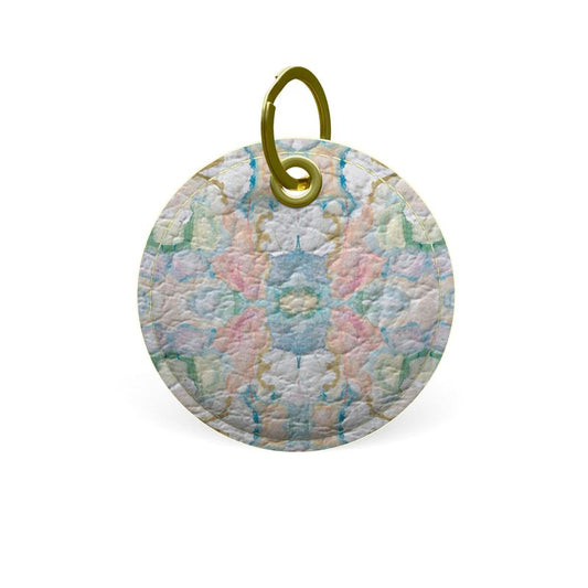 Brighter Days Leather Key Chain-Round