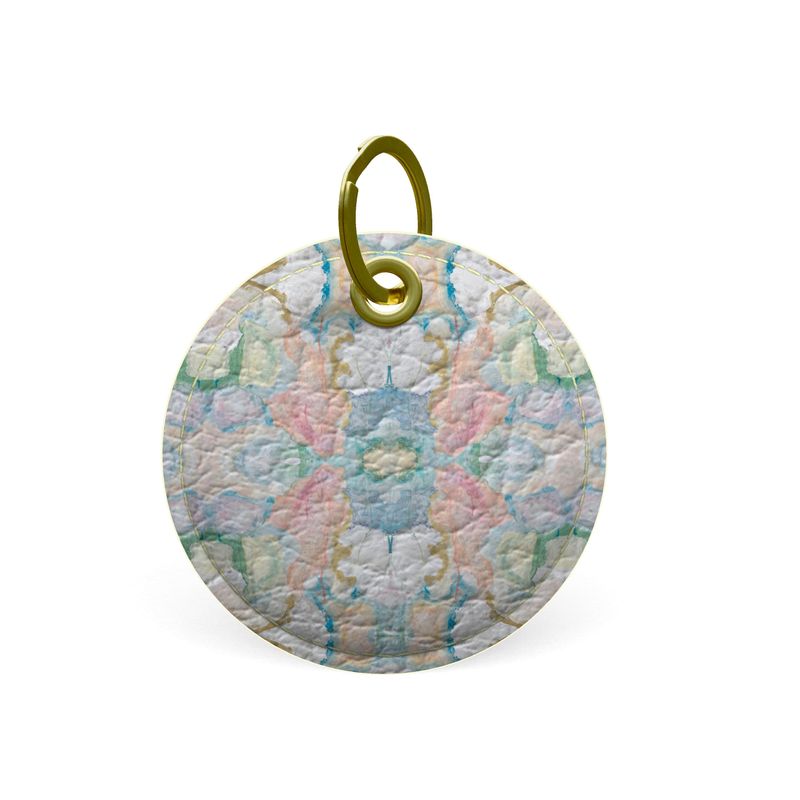 Brighter Days Leather Key Chain-Round