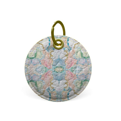 Brighter Days Leather Key Chain-Round