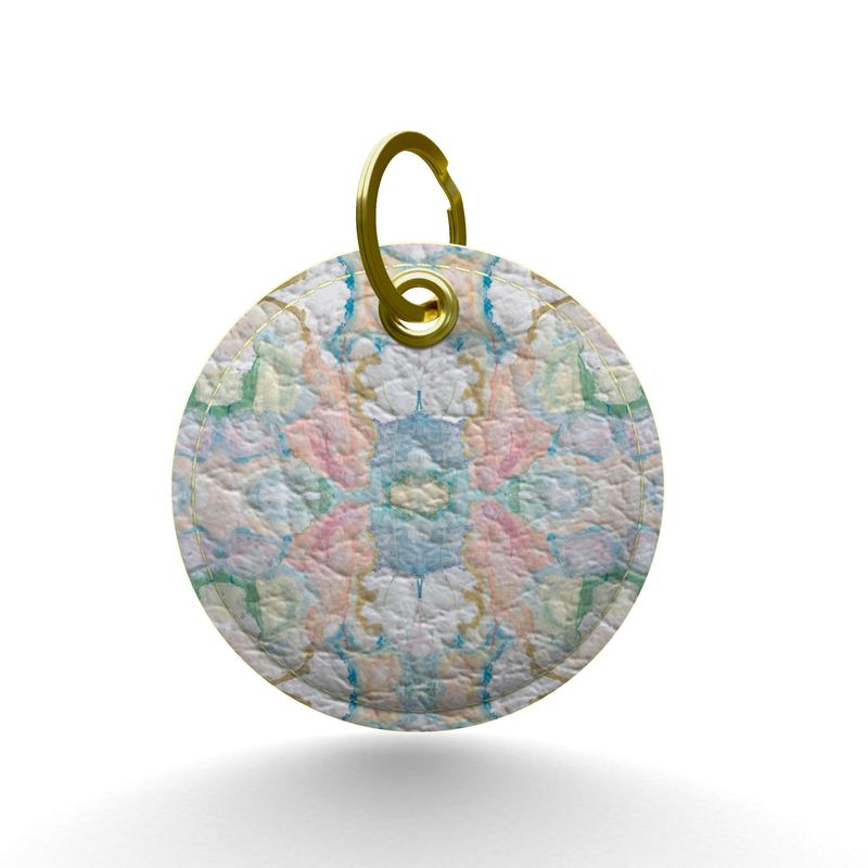 Brighter Days Leather Key Chain-Round
