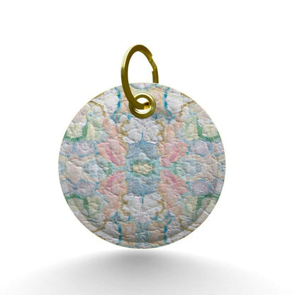 Brighter Days Leather Key Chain-Round