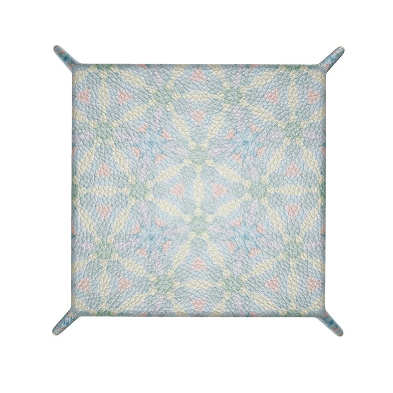 Brighter Days Leather Trinket Tray- Medium