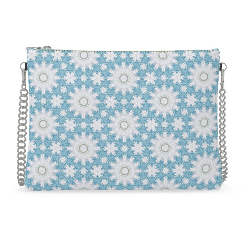 Jardin Blue Leather Crossbody Bag