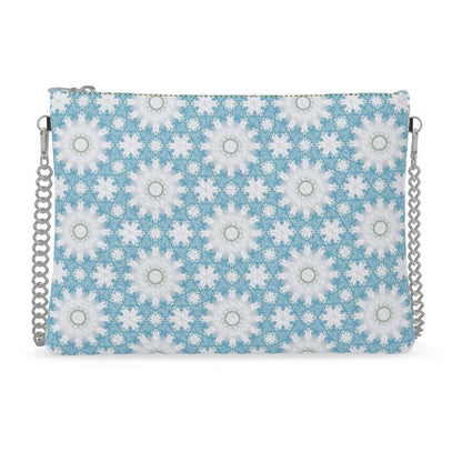 Jardin Blue Leather Crossbody Bag