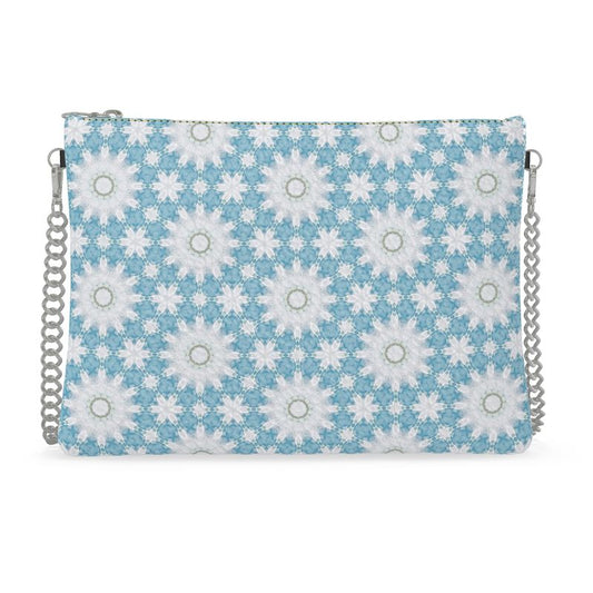 Jardin Blue Leather Crossbody Bag