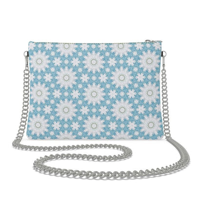 Jardin Blue Leather Crossbody Bag
