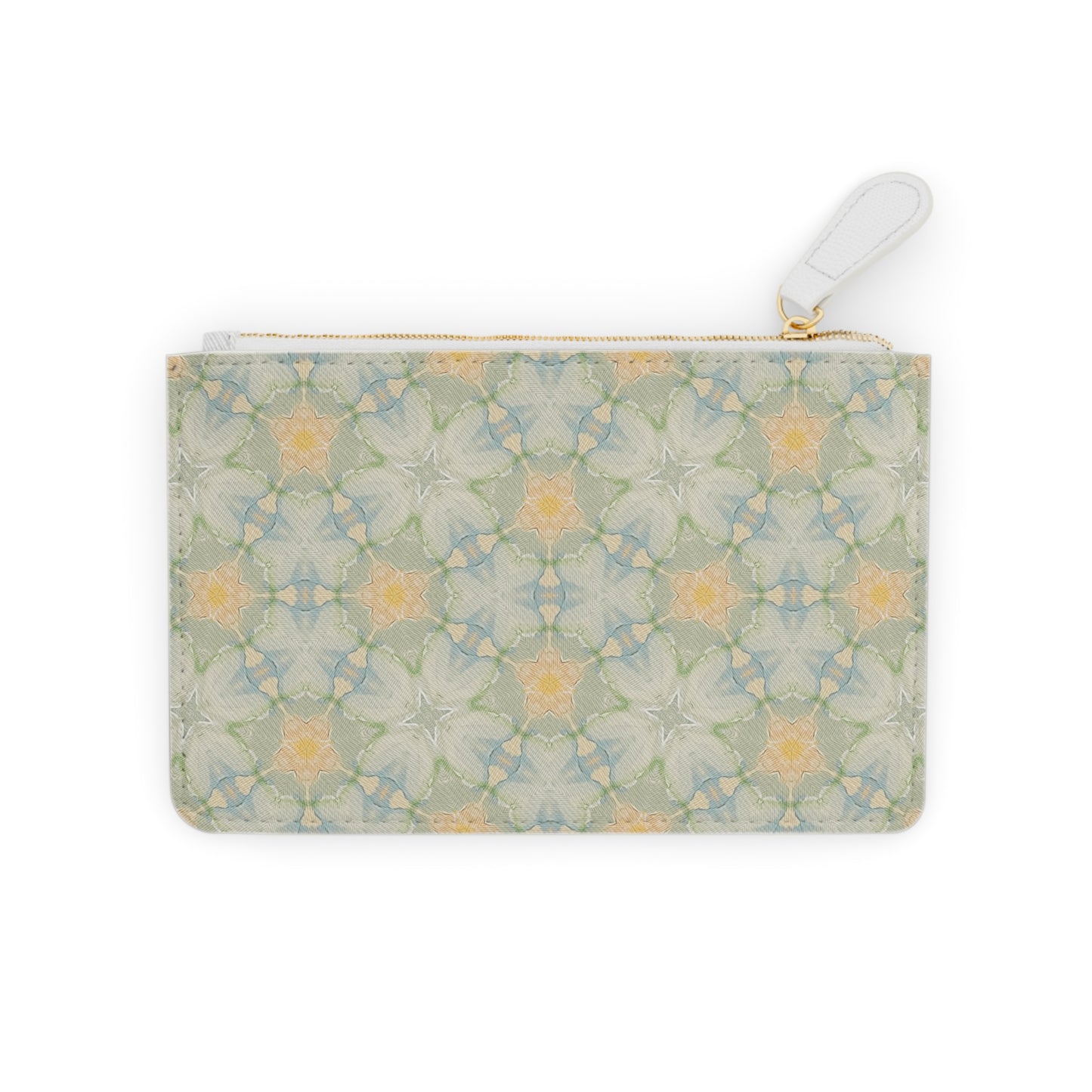 Aubergine Rd-Mini Clutch Green Floral